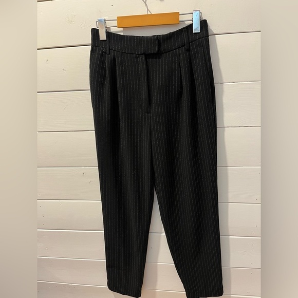 🖤 Dynamite Black Pinstripe Trousers – Size P/S - Picture 6 of 9